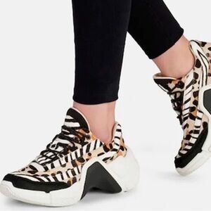 Mark Nason leopard zebra print running shoes
